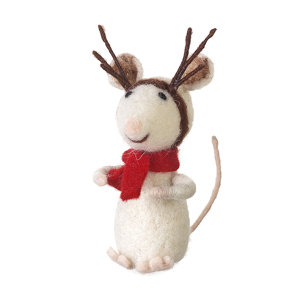 Die Saisontruhe Weihnachtsdekoration Sitzende Wollmaus Marlene | Wayfair.de